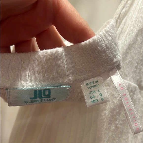 JLO White Ruffled Backless Tank Top - Picture 7 of 8